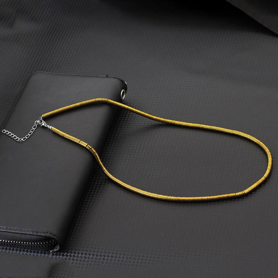 Minimalist 4mm Beads Hematite Stone Healing Necklace For Men 19 Inches Vintage Silver Gold Color Short Collar Casual Accessories