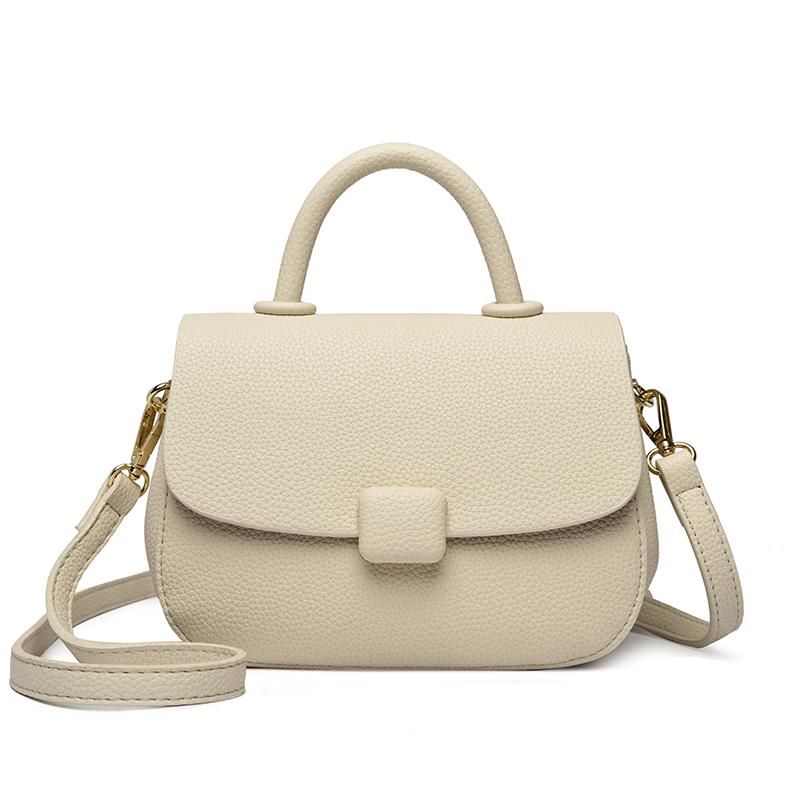 

PU leather Elegant Women Messenger Bags with flower Office Ladies Totes Pure Handbag for female Crossbody Shoulder Bags wallet бежевый
