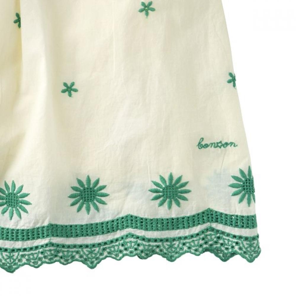 Bonton Green Embroidery Dress 7617t 400 21