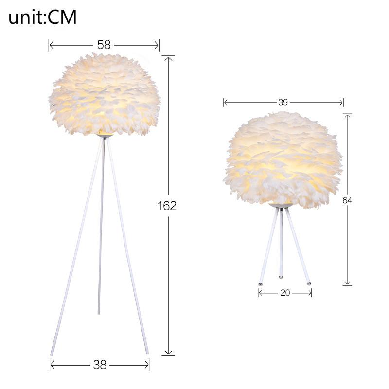 Lampadar Modern cu Pene Lampă de Podea LED Lampă Verticală pentru Living Dormitor Decor Nordic pentru Casă Corpuri de Iluminat de Podea Nuntă Corp de Iluminat E27