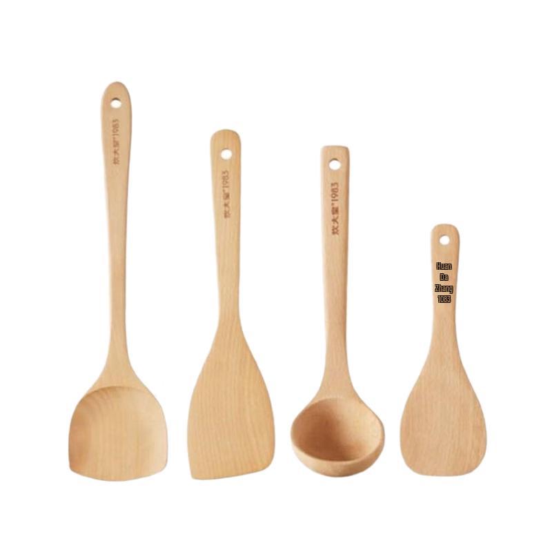 

COOKER KING Beechwood 4-Piece Kitchen Utensil Set