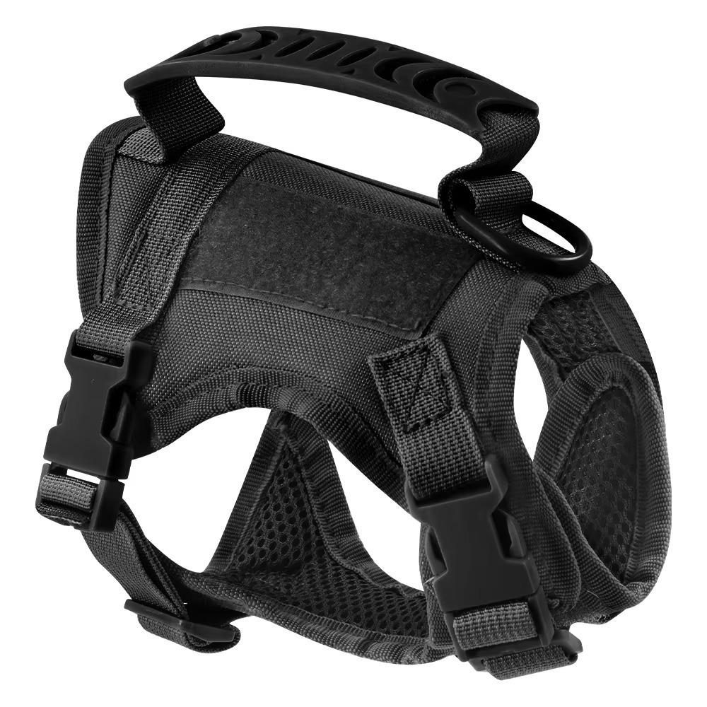 

Adjustable Cat Harness with Handle Escape-proof Kitten Vest Light Weight Ventilate Small Dogs Harnesses чёрный