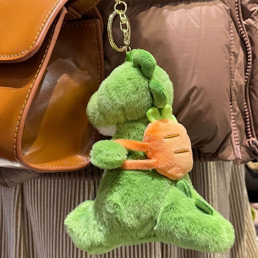 Avocado Backpack Plush Dinosaur Keychain Strawberry Stuffed Dinosaur Plush Doll Keyring Carrot Soft Dinosaur Plush Pendant