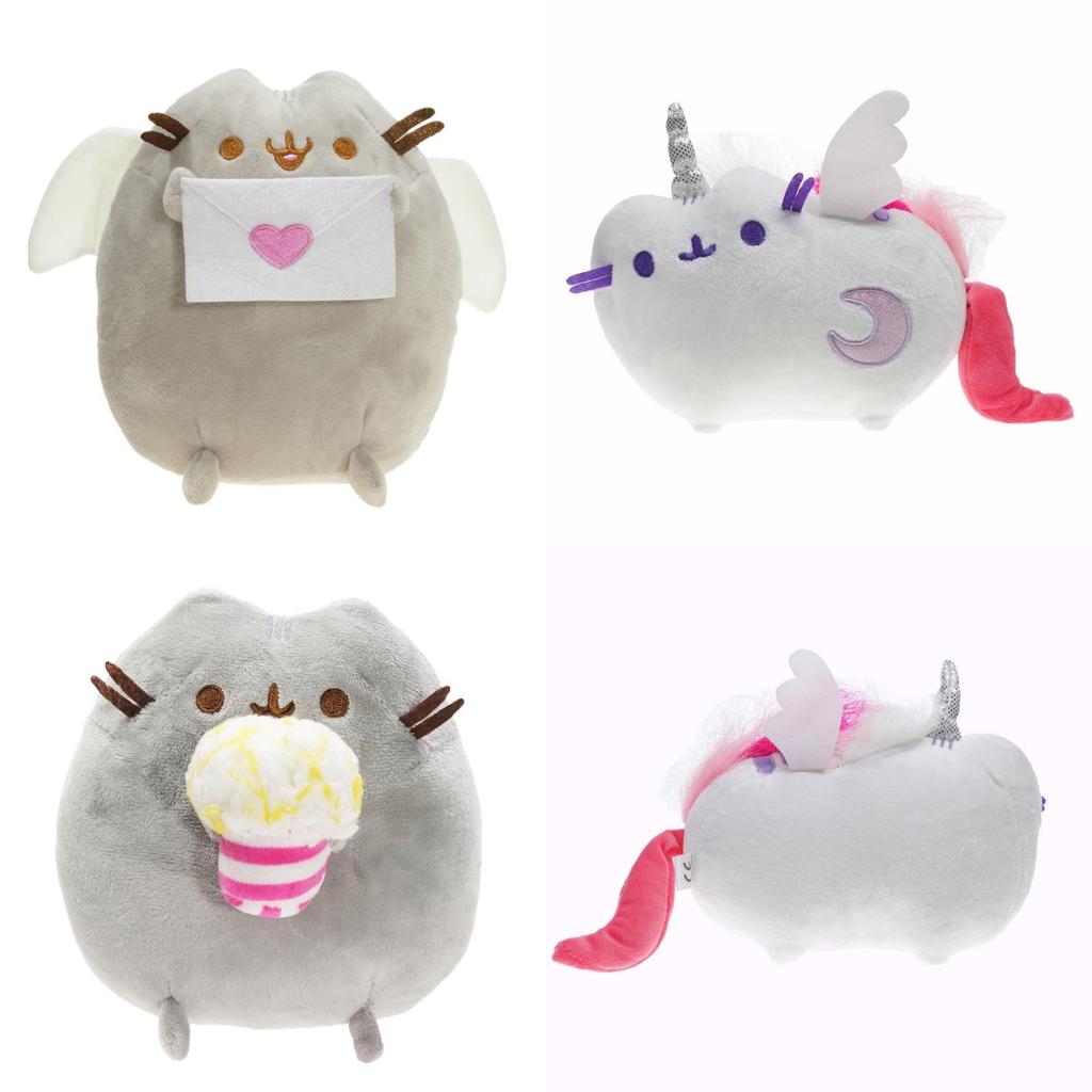 Soft And Cuddly Short Hair Cat Plushie With Ice Cream, Pizza Or Popcorn Design
