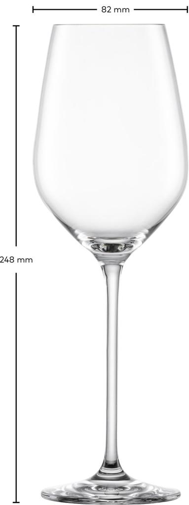 Zwiesel Fortissimo Wine Glasses, Shatter-Resistant, Suitable for Red and White Wines, Pair of 2, Machine-Made, m123684