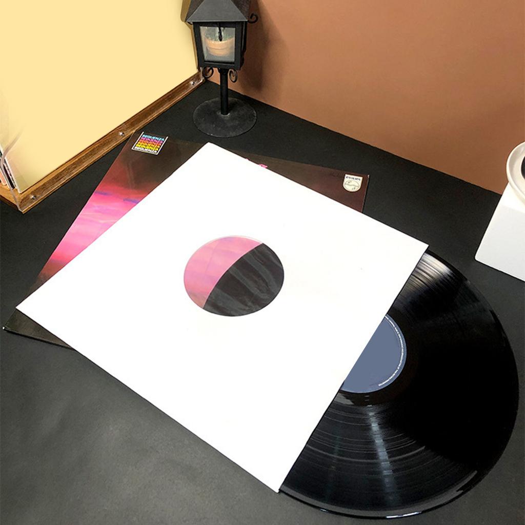 Double Layer Record Protecter Sleeves with Kraft Paper Optimaled Protections And Easy Access Holders For 7/10/12Inches