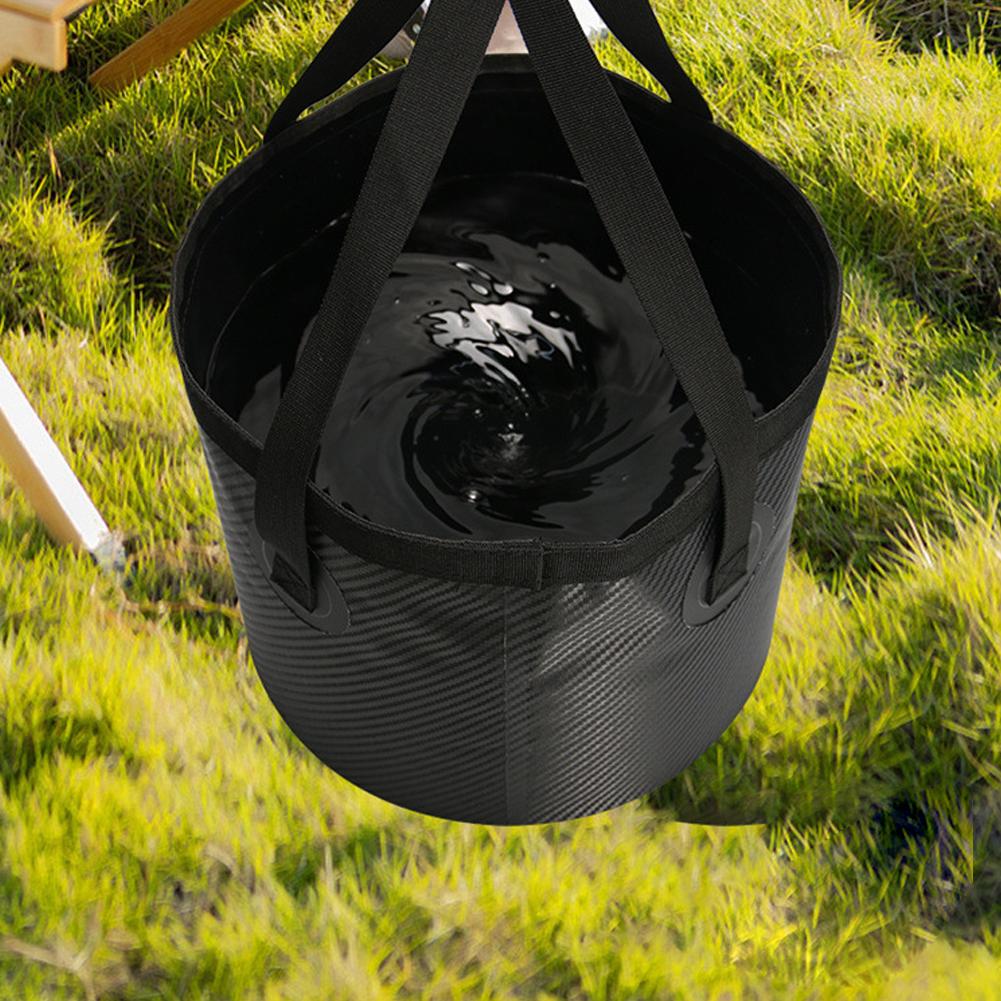 20L Fishing Folding Bucket Waterproof Collapsible Bucket Multifunction Camping Bucket Bag Lightweight for Travel Fishing Boating
