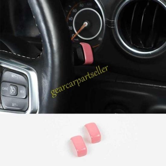 For Jeep Wrangler JL 18-2024 Light Pink Turn Wiper Control Lever Cover Trim
