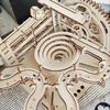 3D Wooden Puzzle DIY Mechanical Manual Model  Building Kits Assemble Toys Marble Run Set with 4 Ball for Adult Kids Gifts