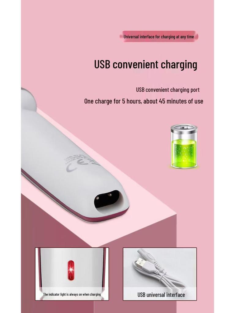 USB Rechargeable 4-in-1 Women's Electric Shaver for Legs, Armpits & Bikini Line
