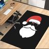 Christmas Santa Claus Printed Carpet, for Office Chair Living Room Bedroom Kitchen Room Decor Gifts.