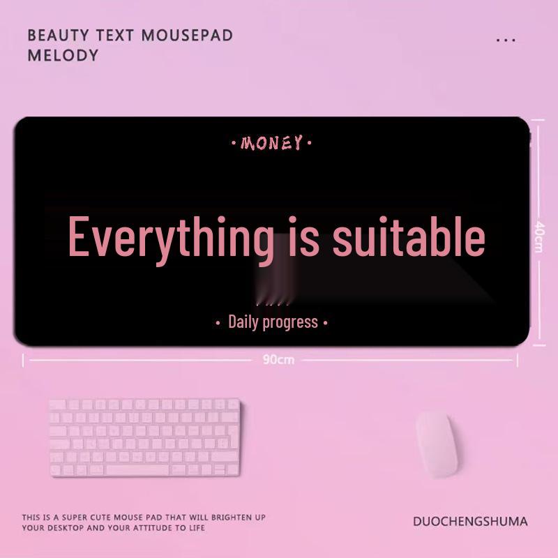 Funny 'Get Rich Quick' Text Mouse Pad - Princess Please Office Desk Mat
