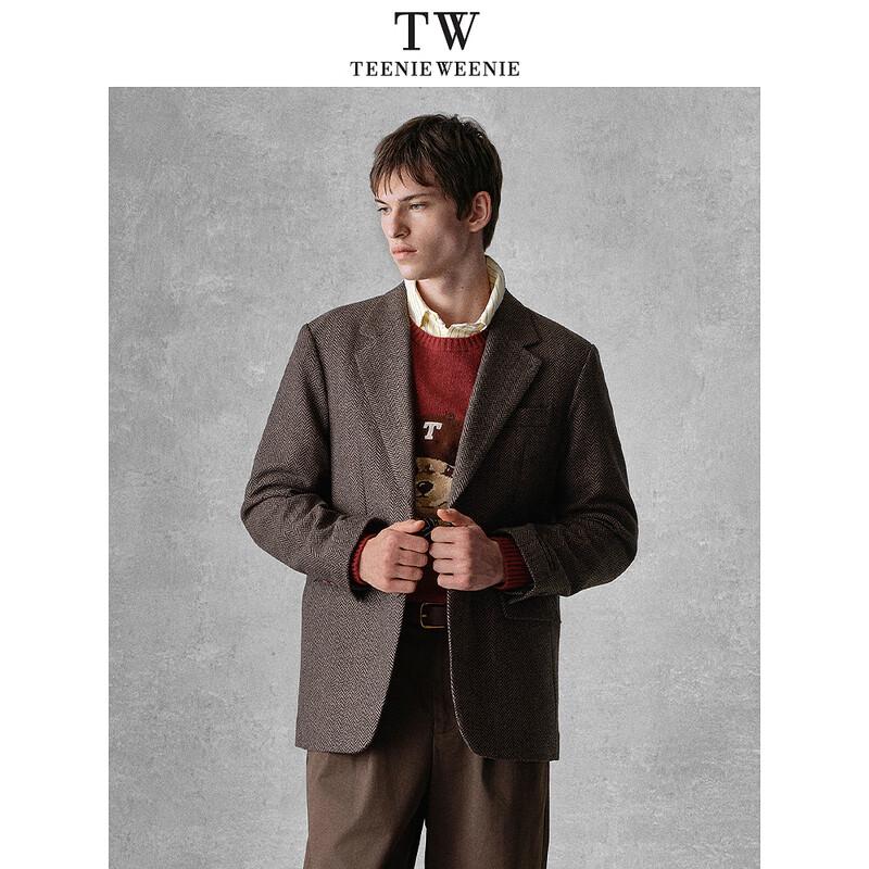 Teenie Weenie Men's Business Casual Wool Blend Blazer
