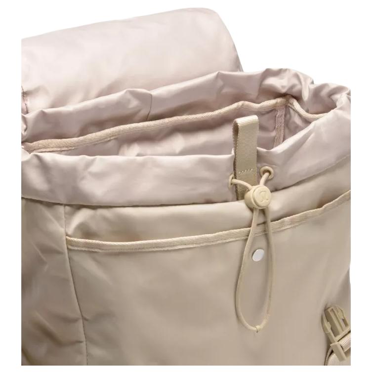 Lululemon Wunderlust 25L Große Kapazität Vielseitig Tragbar Nylon Rucksack Unisex Rucksäcke Pure-Oak Silver LU9AS8S-069458