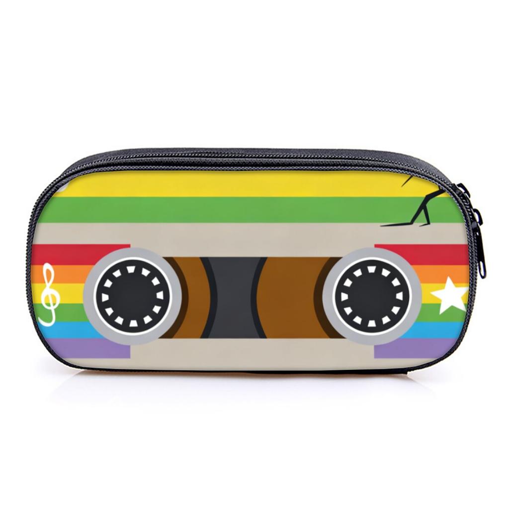 Hot Sales Tape Print Layered Fabric Pencil Case 3D Cartoon Pen Bag Best Gift for Boys/Girls School & Office Supplies