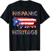 Puerto Rico Flagge Shirt Hispano-Amerikanischer Kulturerbe Monat Boricua Ricanisches T-Shirt