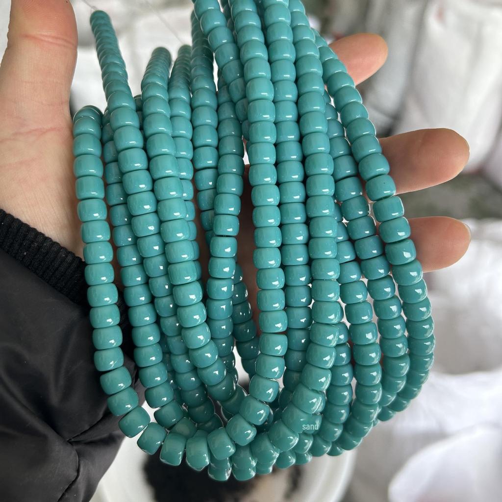 Multi-Color 6x8mm Glass Barrel Beads for Jewelry Making