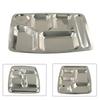 Stainless Steel Food Tray with Individual Compartments for Kids and Adults