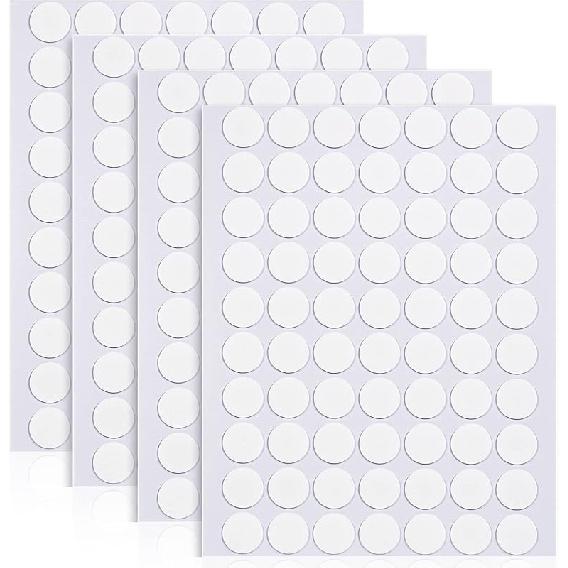 20mm Double Sided Sticky Dots Removable Adhesive Putty No Traces Clear Sticky Tack Waterproof Stickers for Wall Metal Glass Ceramic Wood (280PCS)