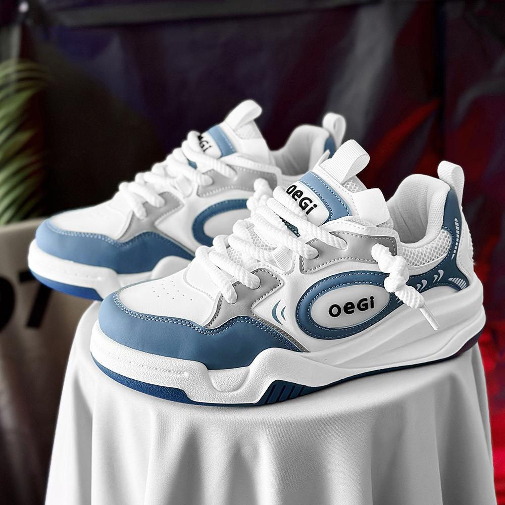 2025 new men's shoes niche design bread shoes men's casual Guochao skateboard shoes men's board shoes