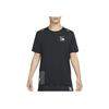 Nike Solid Color Back Letter Print Short Sleeve T-Shirt Men Tops Black DM4666-010