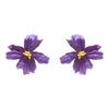 E11811 exaggerated personality fashion design earrings bohemian three-dimensional flower adjustable stud earrings female