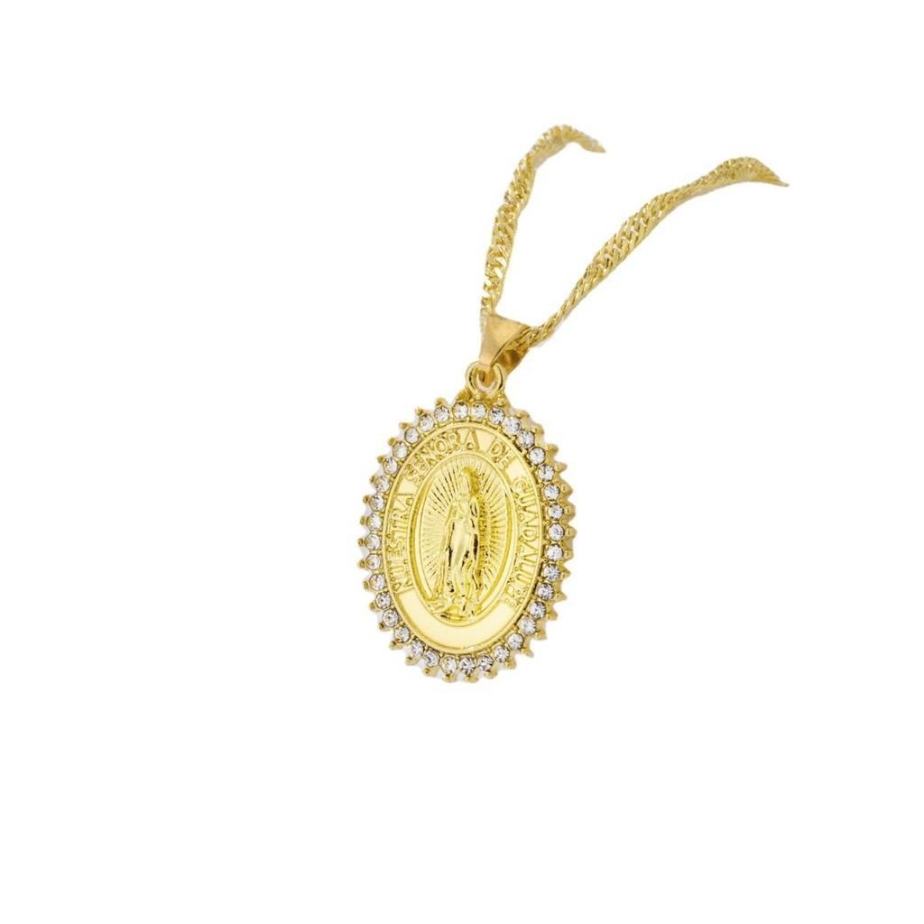 Beautifully Alloy Crafted Moon And Leaf Pendant Necklace With Dazzling Embellishments Rhinestone