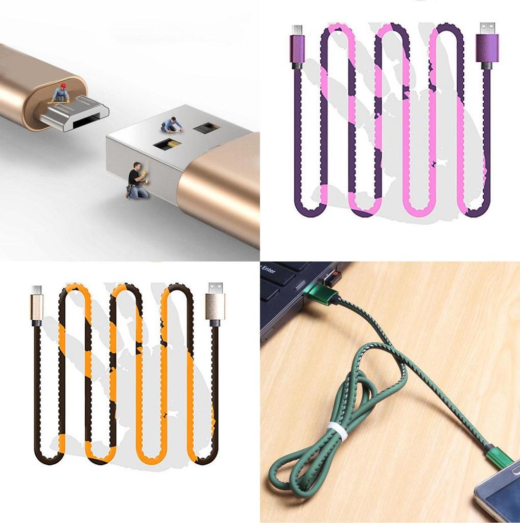 Premium Quality Micro Usb Cable Creative Charger Data Line For Effortless Android Charging Needs