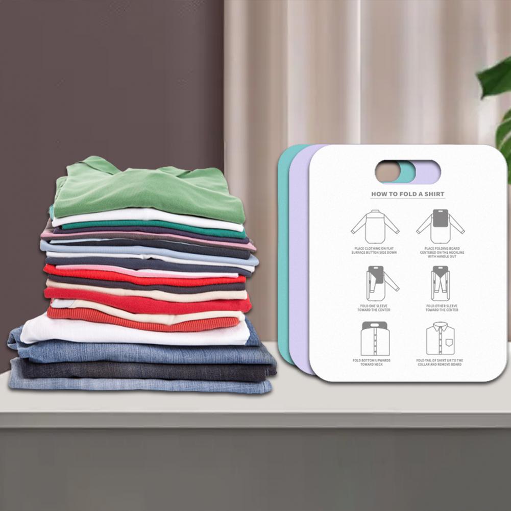 Tabla Plegadora de Camisas Agujero para Colgar Apilable Organizador de Armario PP Carpetas para Ropa de Niño/Adulto Tablero Organizador Almacenamiento de Lavandería