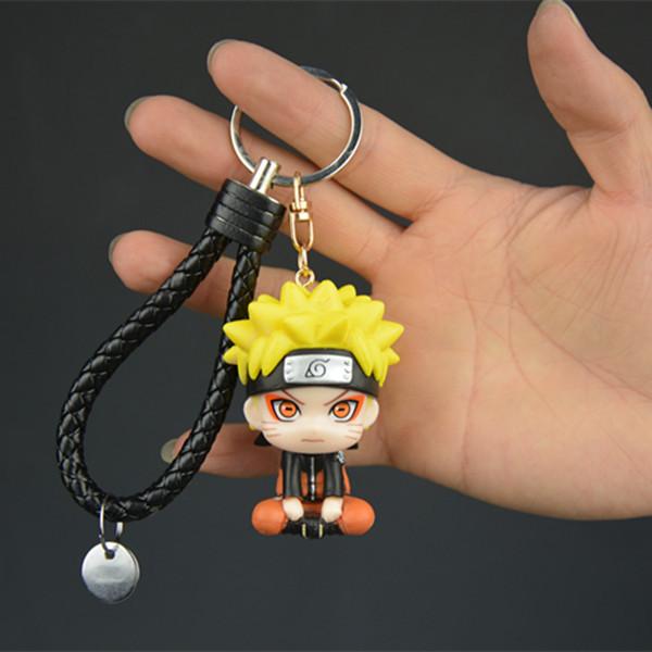 Anime Naruto Figure Kakashi Gaara Sasuke Keychain Adorable Car Keychains For Pendant Keys Holder Accessories Backpack Charm Gift