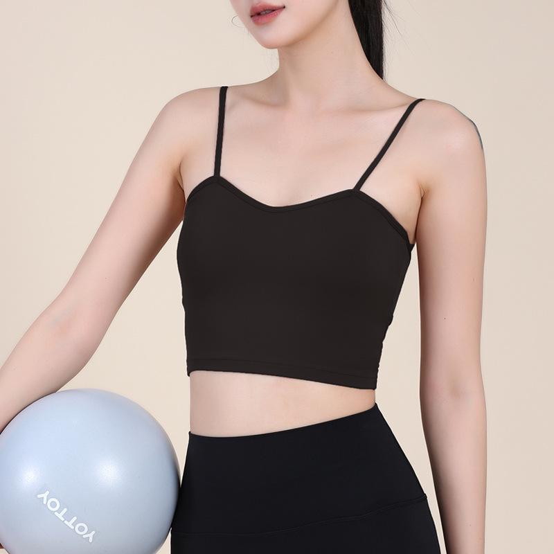Women's Adjustable Thin Strap Sports Bra for Yoga