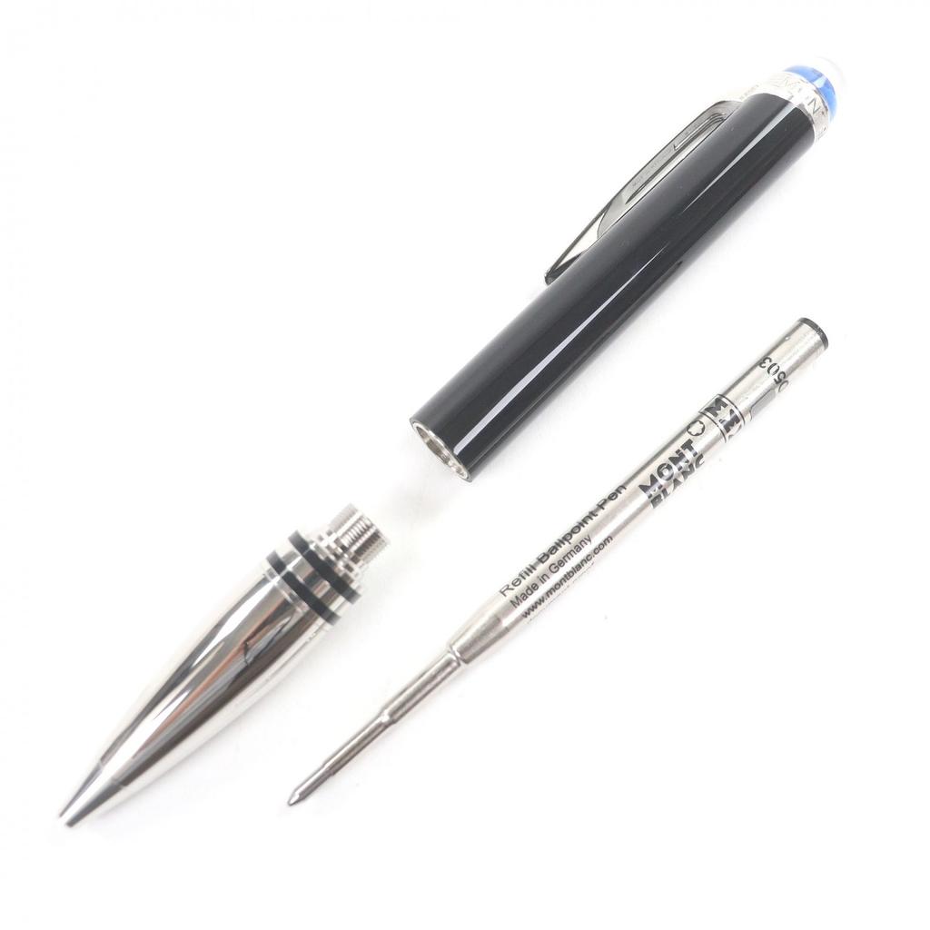 Excellent MONTBLANC Ballpoint pen Starwalker Due Blue Dome Used