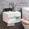 Bathroom Tissue Storage Cases Multi-functional Wall-mounted Light Luxury Wave Pattern Toilet Paper Dispenser Box