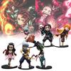 Demon 6pcs Slayer Kamado Nezuko Figurine Anime Model Sculpture Toys Gifts Xmas