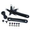 130 44T Crankset Aluminum Alloy with Bottom Bracket Matte Black Cycle Part for Road Bikers,