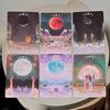 Lunar Magic Oracle Deck 10.5*7.5cm 40 Moon Cards Double-embossed, Moon Phases, Goddesses, Sacred Animals, Plants Spiritual Gift