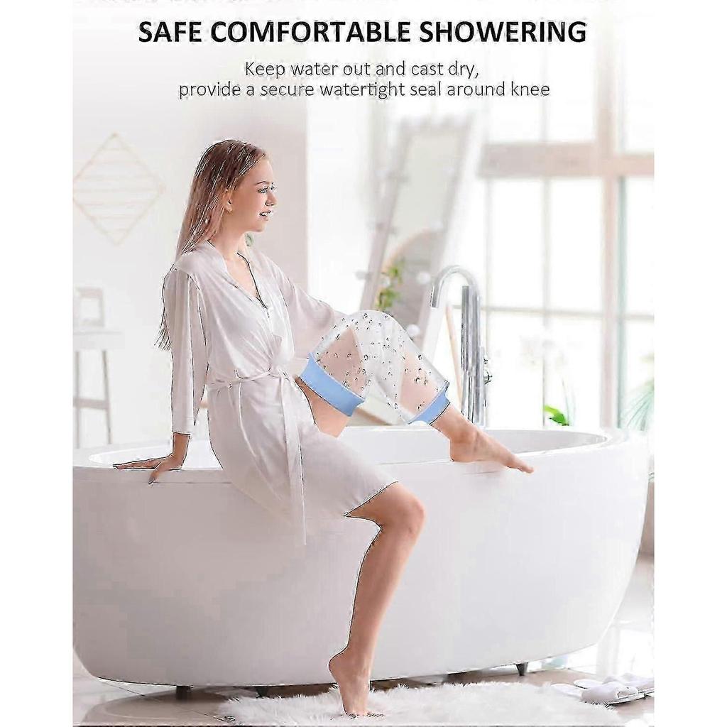 2026 Hot!! Waterproof Knee Cover for Shower Adult After Surgery, Upgraded Knee Surgery