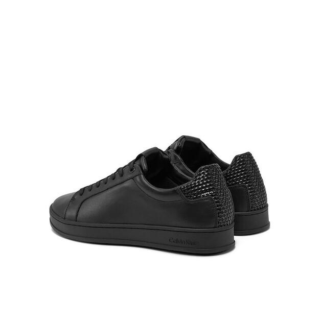Мужские кроссовки Calvin Klein Low top lace up woven hm0hm01767 чёрные