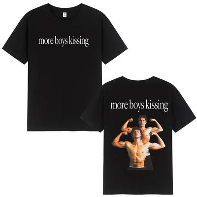 2026 More Boy Kissing Heated Rivalry Double-sided Print T Shirt Men Women Fashion T-shirts Cotton Oversized Casual T-shirt