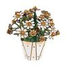 Wooden 3D Puzzle Flower DIY Handmade Potted Sunflower Lily Hydrangea Moth Orchids Bell Flower Jigsaw Decoration Floral Plants Building Crafts Kit