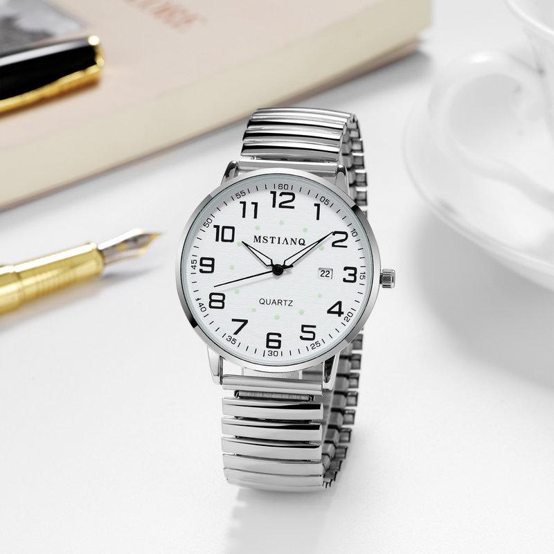 Elderly Watch Men And Women Large Number Waterproof Electronic Watch In The Elderly Men And Women Parents Special Quartz Watch