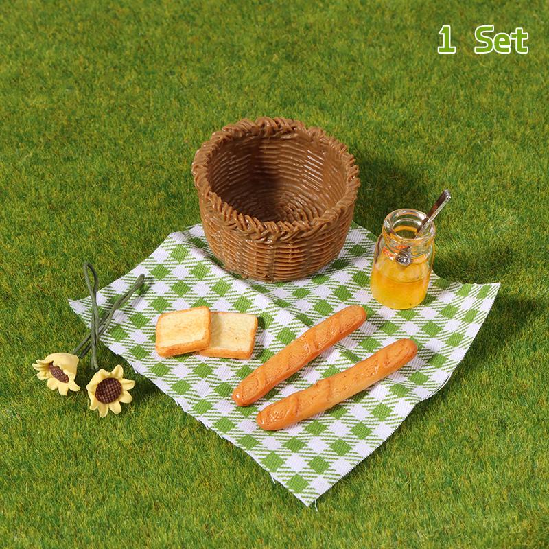 

1Комплект 1:12 Миниатюрный кукольный домик, корзина для медового хлеба, тканевая корзина для пикника, модель кухни, декор, игрушка, кукольный домик, аксессуары