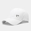Simple Unisex Love Embroidery Heart Baseball Caps Spring Autumn Outdoor Adjustable Casual Hats Snapback Cap Baseball Dad Hat