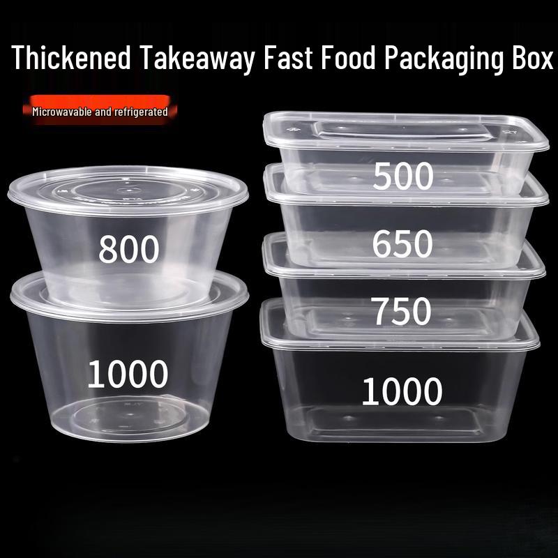 Disposable Food Grade Plastic Takeaway Boxes