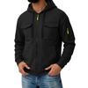 Men's Color Long Sleeve Hooded Casual Comfortable Jacket for Everyday Wear