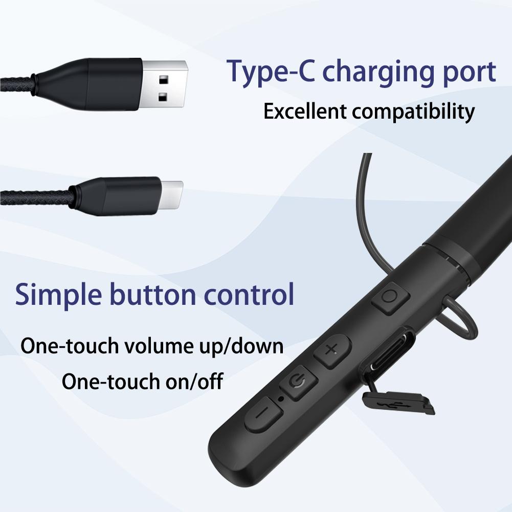 Bluetooth neck hanging binaural in ear neck hanging hearing aid