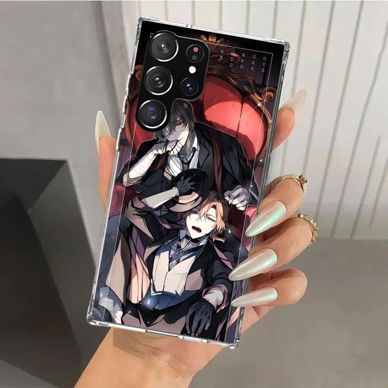 Bungo Stray Dogs Double Black Phone Case for Samsung Galaxy S25 S24 S23 Ultra S22 S21 Plus S20 FE S10 + S10E S25U Soft Print She