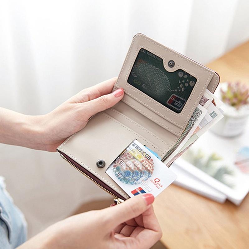 Flower Embroidery Purse Small Walet Credit Card Holder Money Bag