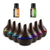 300ml Houtnerf Luchtbevochtiger & Oliediffuser Inclusief 2 Aromaoliën (Aangedreven door USB)