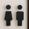 Wood Toilet Sign Men and Women Bathroom Signs Set Restroom Signage Bathroom Door Signs Washroom Signboard for Home Use